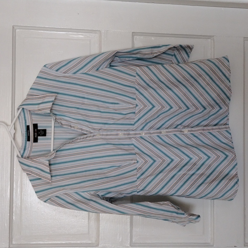 Style&Co. Blouse Women Size 14 3/4 Sleeve